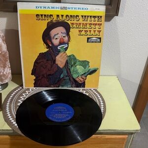 Sing Along with Emmett Kelly Vinyl Record kids songs